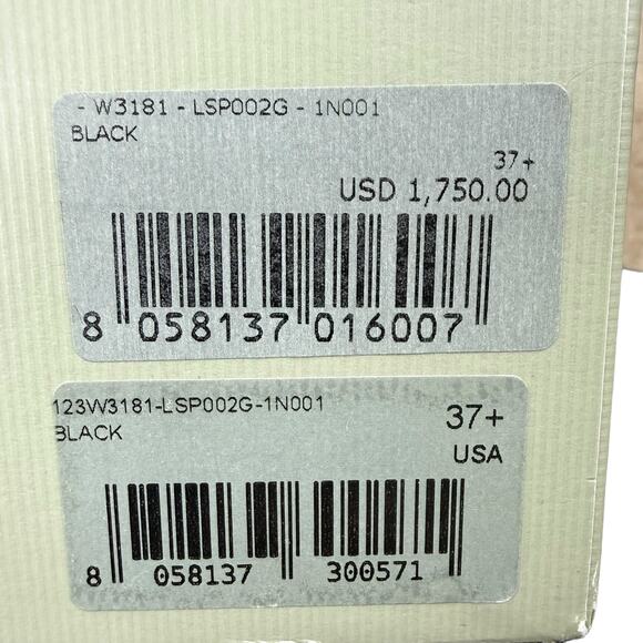 New Tom Ford Lux Nappa Leather Tie Platform Heels Black Size 37.5 - Picture 11 of 11